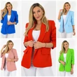 Fekete ráncolt ujjú, elegáns blézer