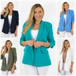 Fekete ráncolt ujjú, elegáns blézer