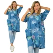 Pink alapon,mintás plus size  ruha