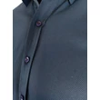 Anyagában csíkos kék slim fitt elegáns ing