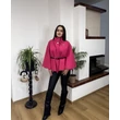 Pink ,különleges szabású poncsó