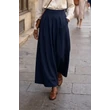 Zsebes sötétkék maxi szoknya