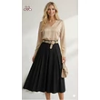 Zsebes fekete maxi szoknya