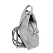 Szürke   háti táska,fém cipzáros résszel