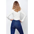 Törtfehér  csavartnyakú  body