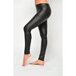 Bőrhatású,csípő  fekete leggings