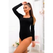 Fekete body,négyzet alakú dekoltázzsal