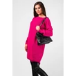 Bő fazonú  pink pulóver