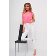 Átlapolt ujjatlan pink body