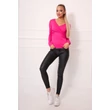 Átlapolt pink felső