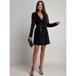 Stella mini ruha fekete-ezüst flitterekkel 