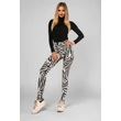 Magas derekú zebra mintás leggings