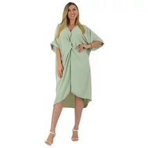 Olajzöld oversize muszlin  ruha/tunika