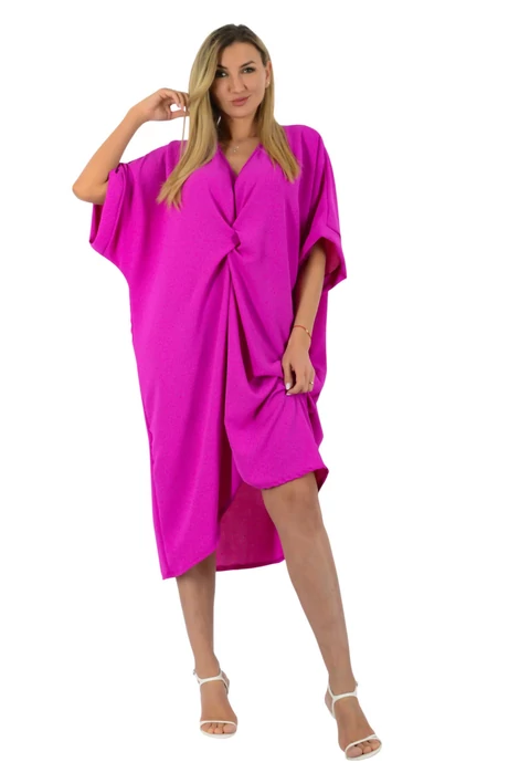 Magenta színű  oversize muszlin  ruha/tunika