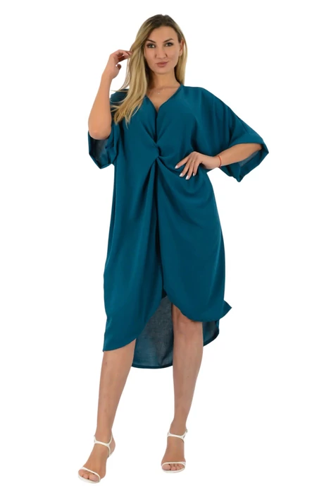 Petrolkék oversize muszlin  ruha/tunika