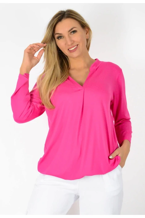 Ing nyakas alól gumis pink felső