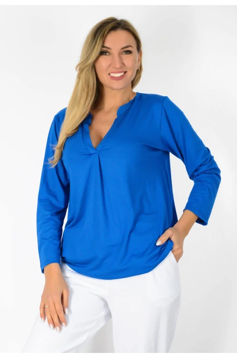 Ing nyakas alól gumis királykék felső