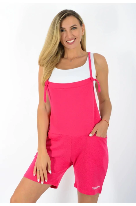 Állítható pántos ,zsebes pink "vakondnadrág"