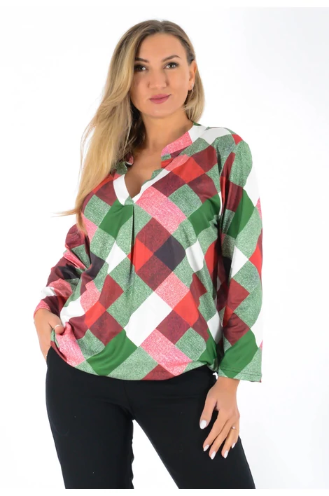 Ing nyakas alól gumis mintás  felső