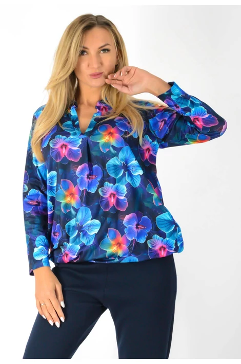 Ing nyakas alól gumis mintás  felső