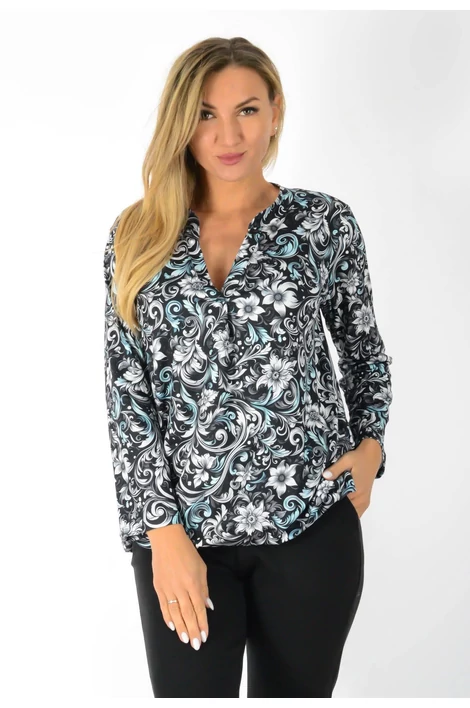 Ing nyakas alól gumis mintás  felső