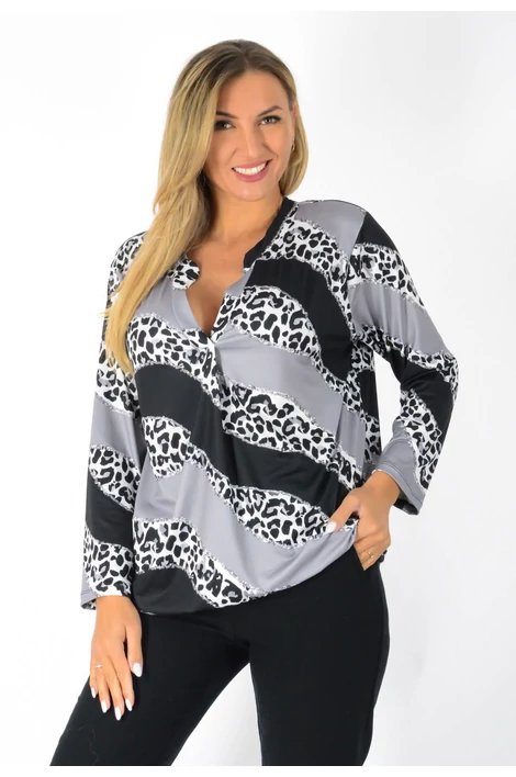 Ing nyakas alól gumis mintás  felső