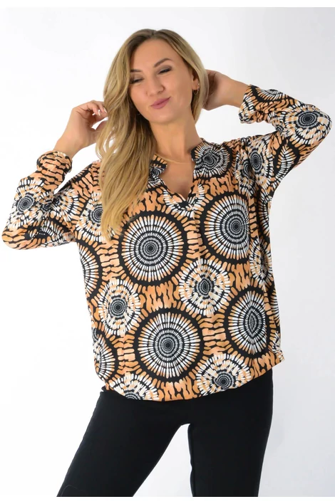 Ing nyakas alól gumis mintás  felső