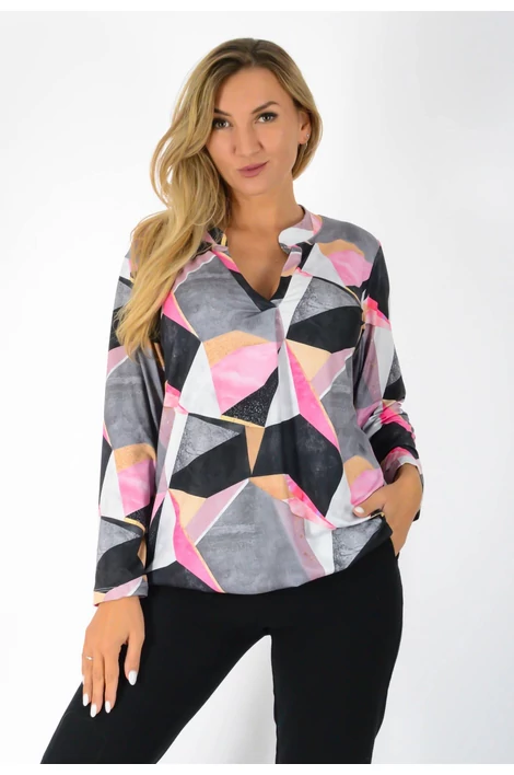 Ing nyakas alól gumis mintás  felső