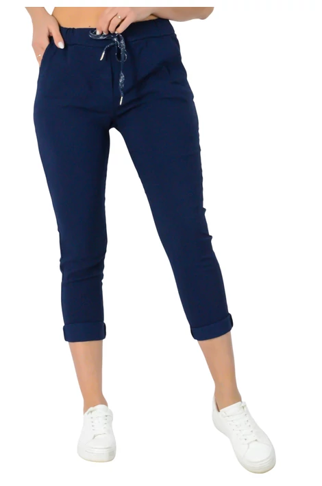 Elasztikus sötétkék nadrág