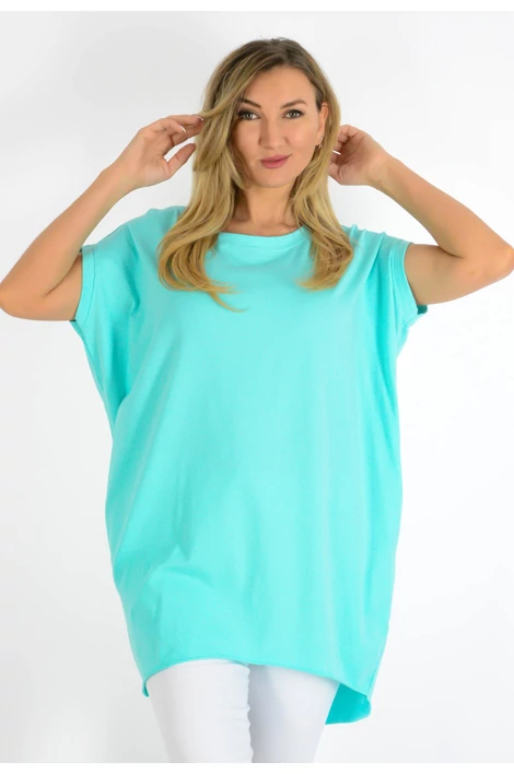 Heni bő fazonú mentazöld tunika