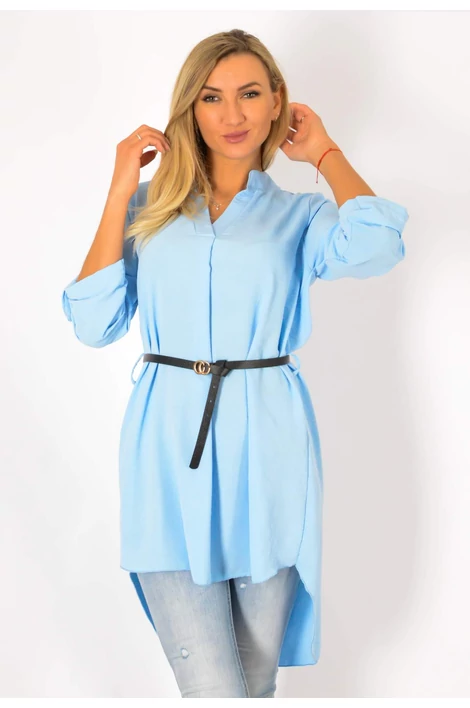 Claudia világoskék muszlin ing ruha/tunika