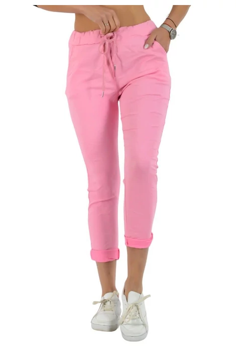 Elasztikus rózsaszín nadrág