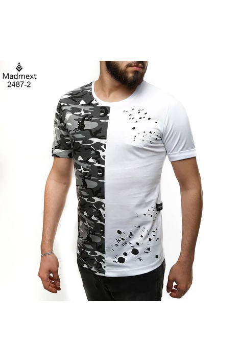 Fehér Madmext-terepmintás póló