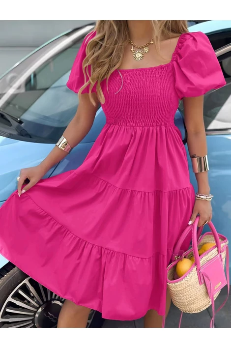 Spanyol ujjas pink  ruha
