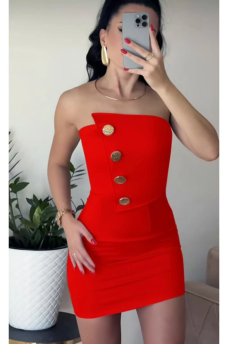 Piros mini ruha
