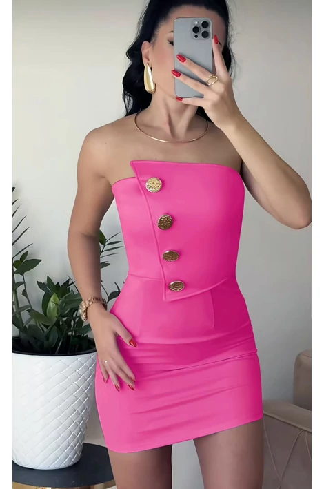 Pink mini ruha