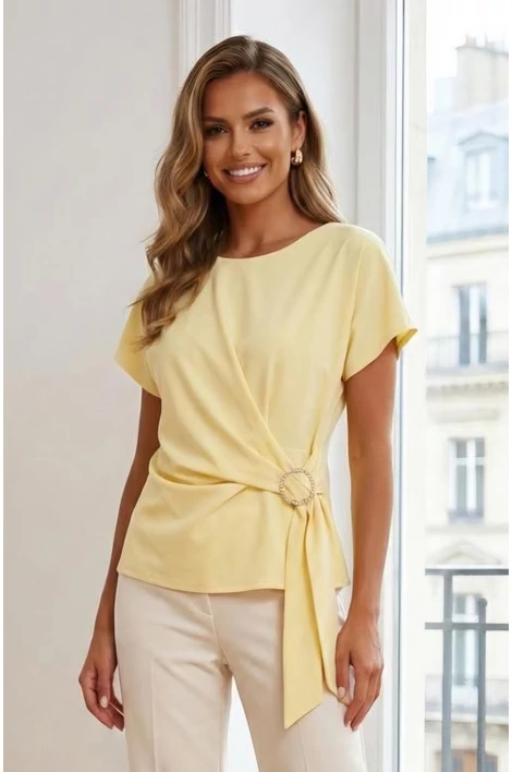 Ella ,elegáns sárga felső
