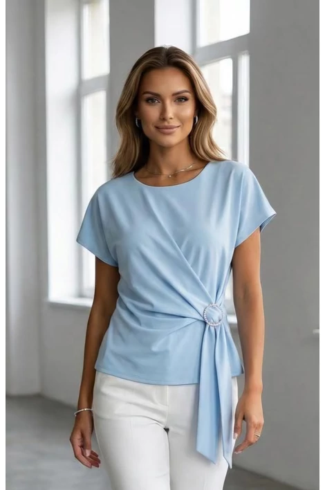 Ella ,elegáns világoskék felső