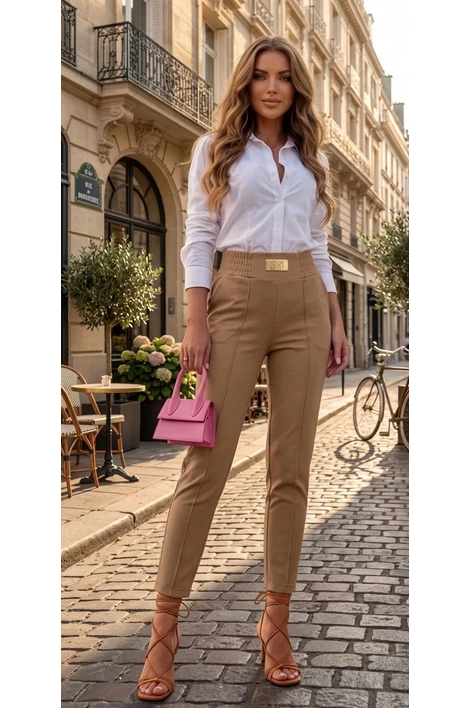 Karmen elegáns mocha nadrág