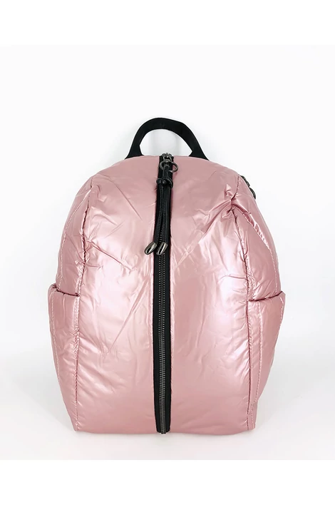 Mályva színű   háti táska szteppelt mintával  