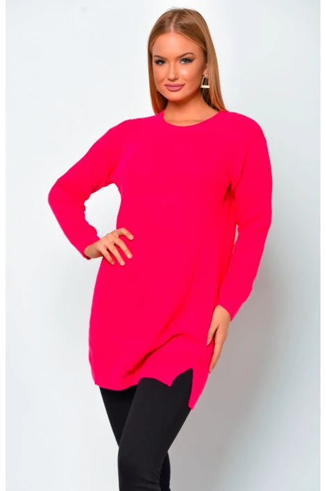 Pink kötött pulóver