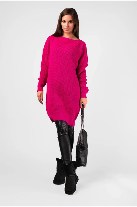 Bő fazonú  pink pulóver