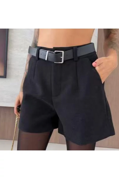 Lucy fekete elegáns  rövid nadrág