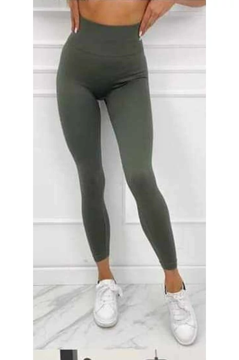 Khakizöld push up hatású leggings