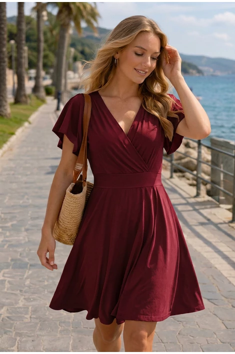  Anita  bordó ruha