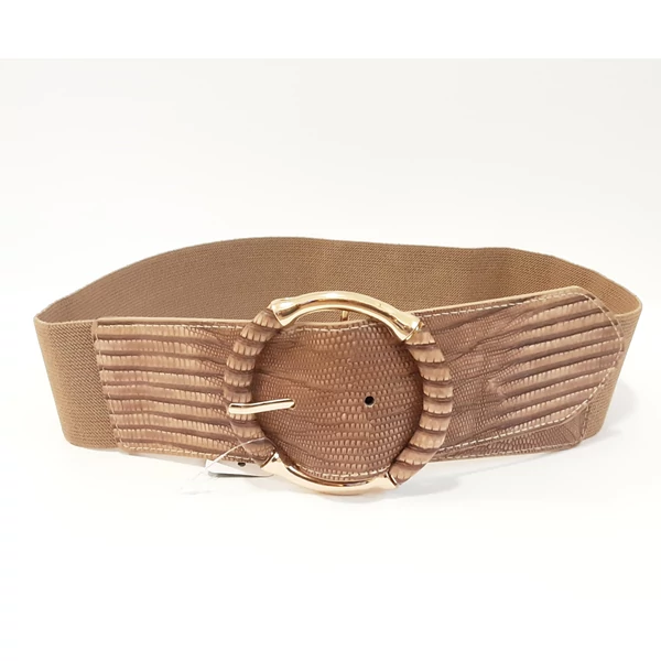 Drapp gumis öv,arany színű csattal