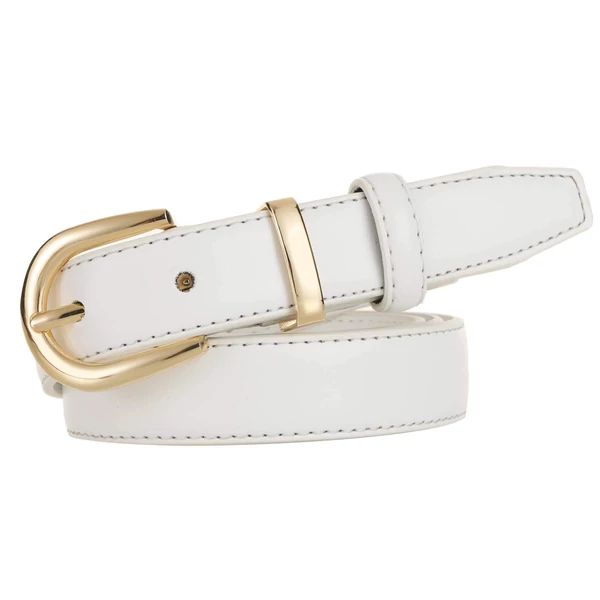 Fehér deréköv arany csattal