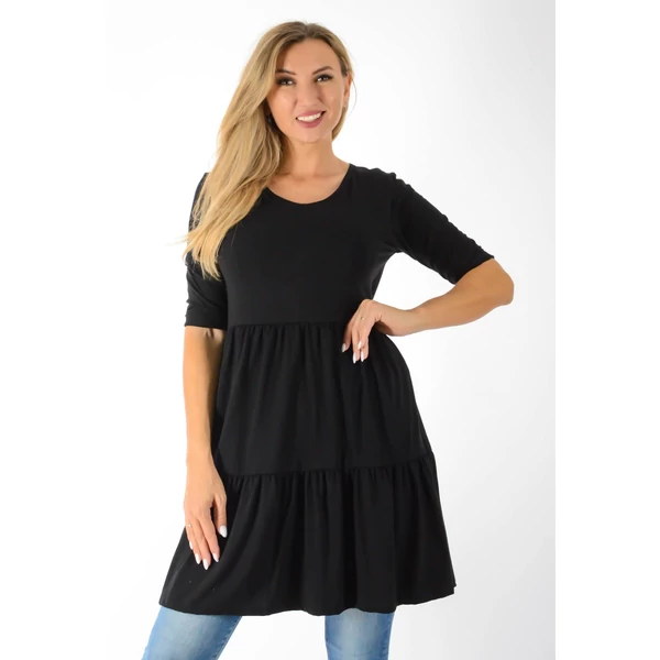 Melani A vonalas fekete ruha