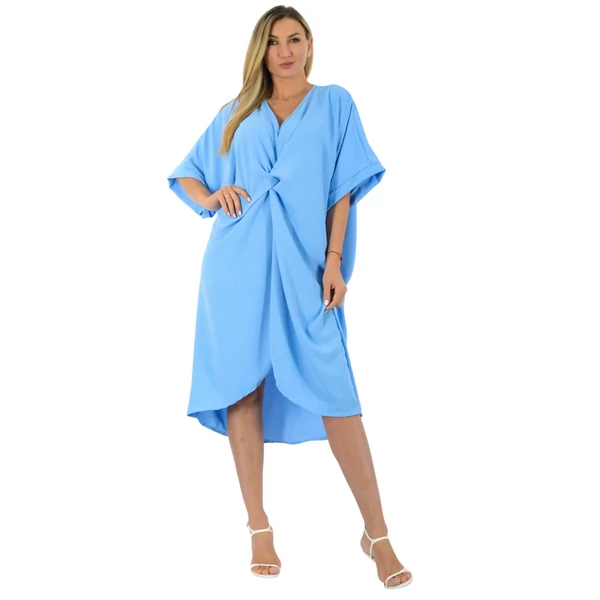 Világoskék oversize muszlin  ruha/tunika