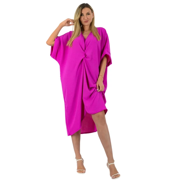 Magenta színű  oversize muszlin  ruha/tunika
